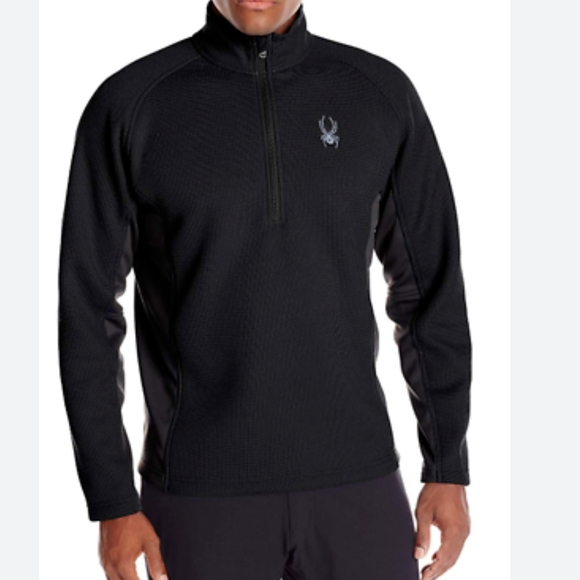 Spyder Like NEW Men's Outbound Half Zip Midweight Core Sweater Jacket - Picture 2 of 7